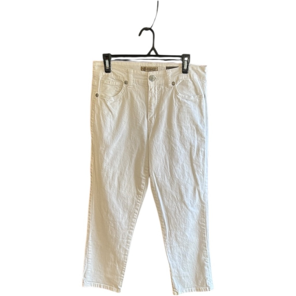 Nine West Vintage America Collection white Vintage Boho Style jeans Sz 30/10